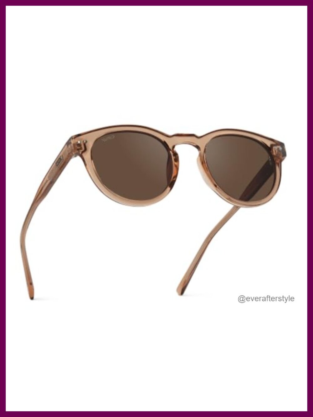 Polarized Round Sunglasses Acetate Frame UV400 Full Frame Medium Large